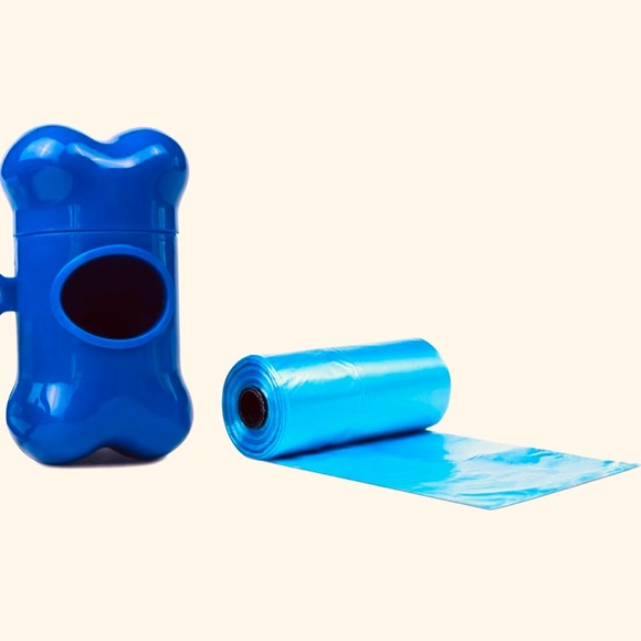 “Bone Dog Poo Dispenser” Disposable Pet Puppy Paw Print Poop Waste Sack Bag Roll - Picture 6 of 15